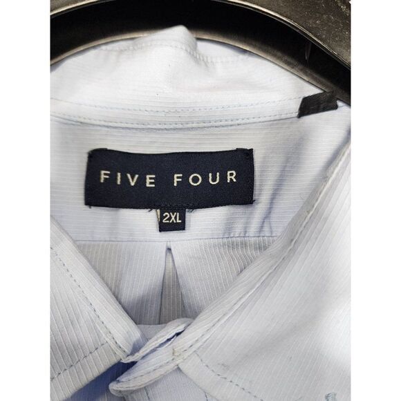 Five Four Men's Blue Dress Shirt, 2XL - Picture 10 of 10